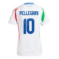 Fotbalové Dres Itálie Lorenzo Pellegrini #10 Dámské Venkovní ME 2024 Krátký Rukáv